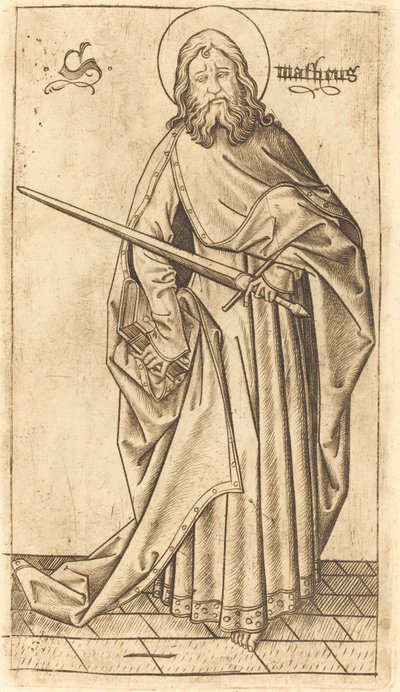 Szent Pál vagy Szent Máté , c. 14701480. alkotó: Israhel van Meckenem