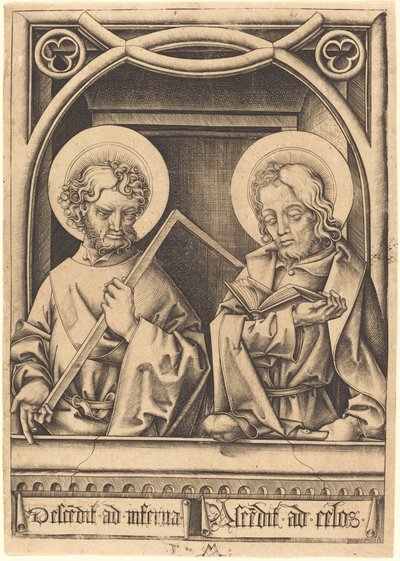 Szent Tamás és Kisebb Jakab, c. 14801485. alkotó: Israhel van Meckenem