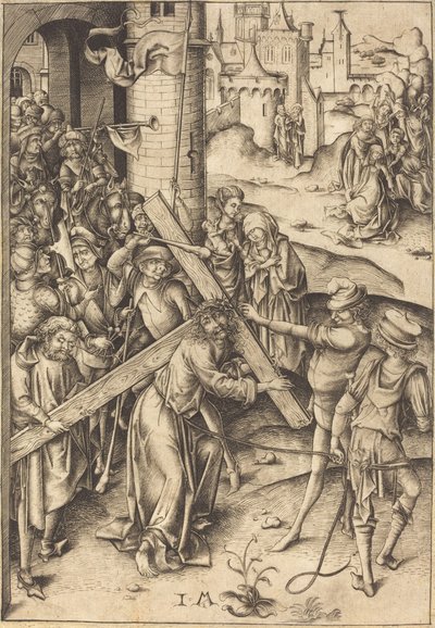 A kereszthordozás c. 1480. alkotó: Israhel van Meckenem