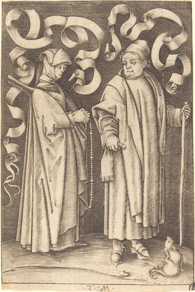 A templomba járók c. 14951503. alkotó: Israhel van Meckenem