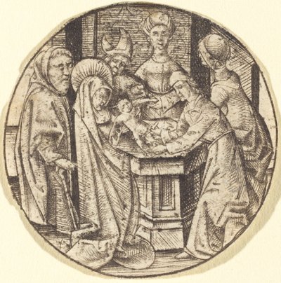 A körülmetélés c. 14701480. alkotó: Israhel van Meckenem