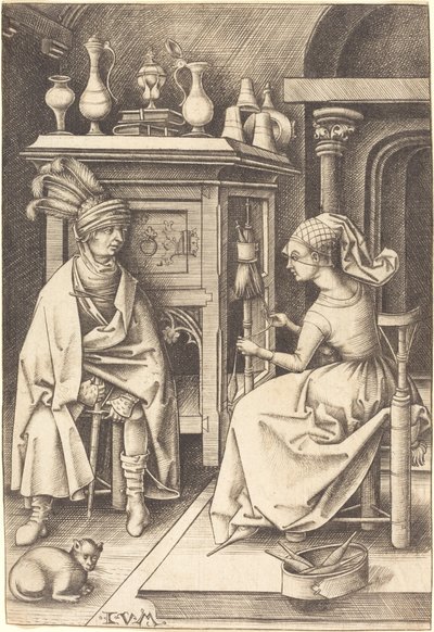 A Fonó látogatása c. 14951503. alkotó: Israhel van Meckenem