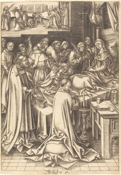 A Szűz halála alkotó: Israhel van Meckenem after Hans Holbein the Elder