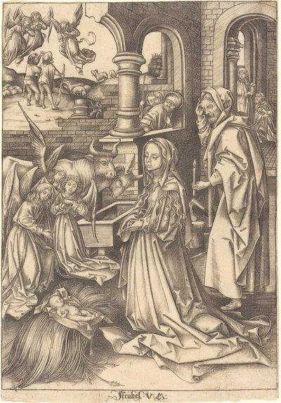 A Születés alkotó: Israhel van Meckenem after Hans Holbein the Elder
