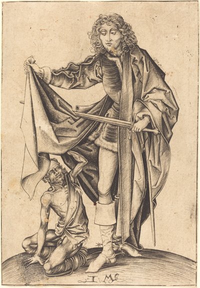 Szent Márton alkotó: Israhel van Meckenem after Martin Schongauer