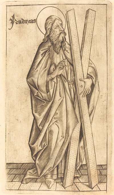 Szent András alkotó: Israhel van Meckenem after Master E.S.