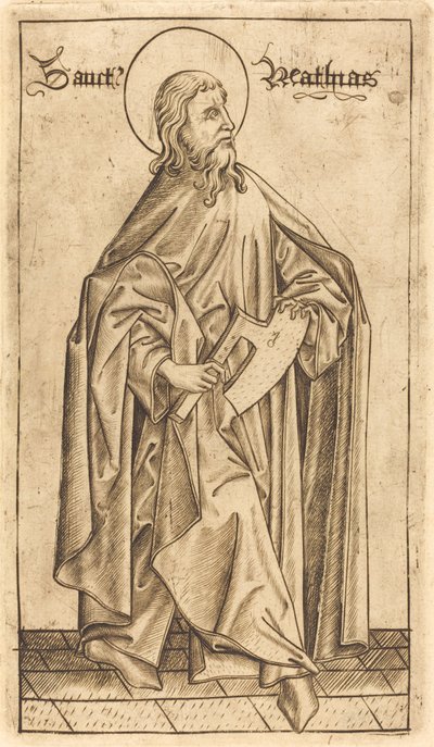 Szent Mátyás (?) alkotó: Israhel van Meckenem after Master E.S.