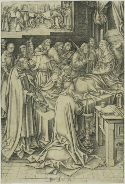 A szűz halála alkotó: Israhel van Meckenem the younger