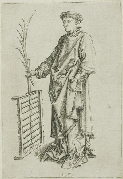 Szent Lőrinc alkotó: Israhel van Meckenem the younger
