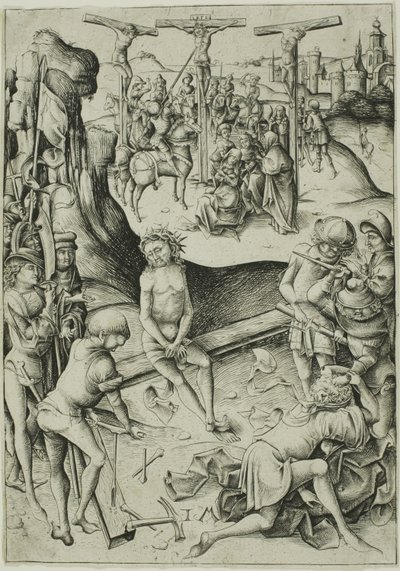 A keresztre feszítés alkotó: Israhel van Meckenem the younger