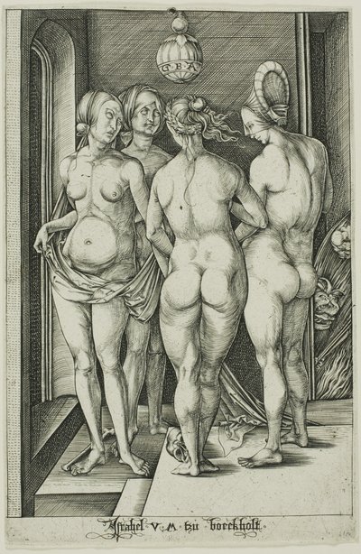 A négy boszorkány alkotó: Israhel van Meckenem the younger