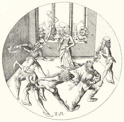A Tánc a gyűrű körül (metszet) alkotó: Israhel van the Elder Meckenem