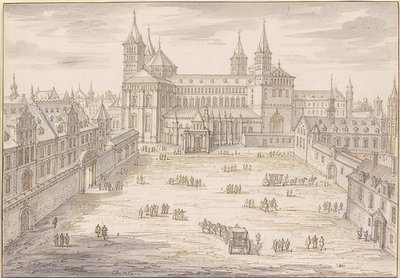 A speyeri székesegyház és a püspöki palota. 1621 alkotó: Israël Silvestre