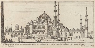 A Konstantinápolyi Szent Szófia templom, amelyet Nagy Konstantin épített; most a Nagy Úr mecsete alkotó: Israël Silvestre