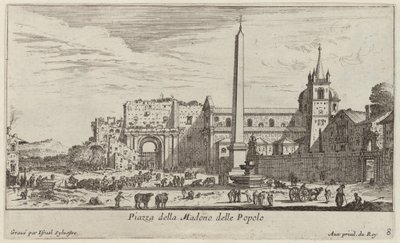 Piazza della Madono delle Popolo alkotó: Israël Silvestre