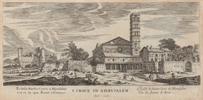 S. Croce Jeruzsálemben alkotó: Israël Silvestre