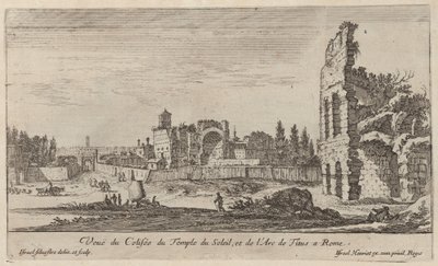 Kilátás a Naptemplom Colosseumára és a római Titus diadalívére alkotó: Israël Silvestre