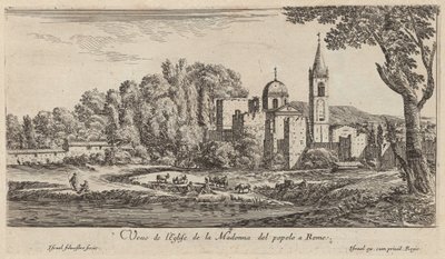 Kilátás a római Madonna del popolo templomra alkotó: Israël Silvestre