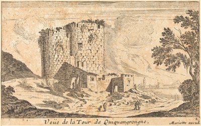 Kilátás a Quincanggrogne-toronyra alkotó: Israël Silvestre