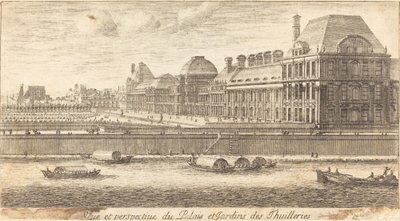 Veue et Perspective du Palais et Jardins des Tuileries alkotó: Israël Silvestre