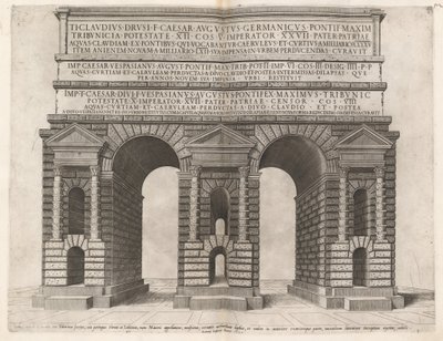 A Claudian Aqueduct boltíve alkotó: Italian 16th Century