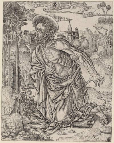 Szent Jeromos a bűnbánatban alkotó: Italian 16th Century