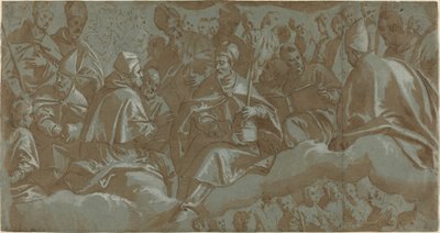 Szentek a felhőkön alkotó: Italian 16th Century