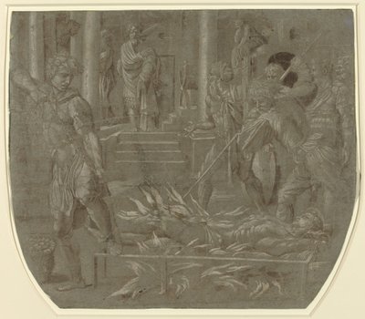 Szent Lőrinc mártíromsága alkotó: Italian 16th Century