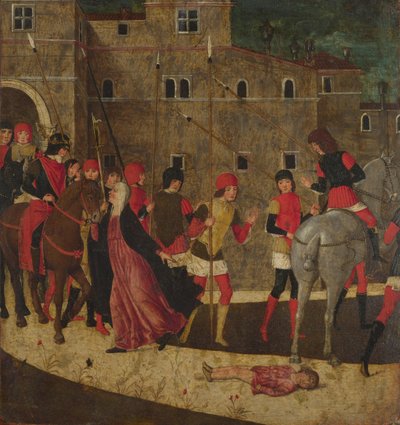 Az özvegy kérvénye, 1475 és 1500 között alkotó: Italian Master