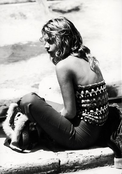 Egy fiatal hippi, 1970 körül alkotó: Italian Photographer