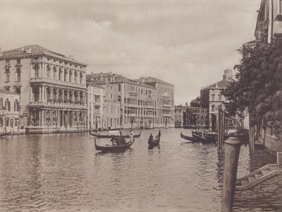 Canal Grande E Palazzo Browning (f/w fotó) alkotó: Italian Photographer