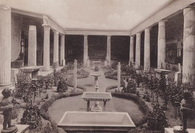 Casa Dei Vettii, Peristilio, A Vettii háza, a Peristyle (f/w fotó) alkotó: Italian Photographer