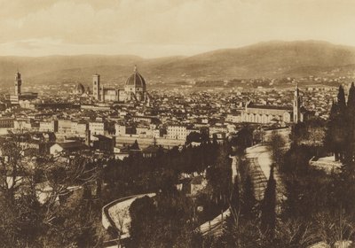 Firenze / Firenze: Firenze panorámája a S Miniato al Monte felől nézve (f/w fotó) alkotó: Italian Photographer