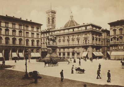 Firenze / Firenze: Piazza Vittorio Emanuele (f / w fotó) alkotó: Italian Photographer