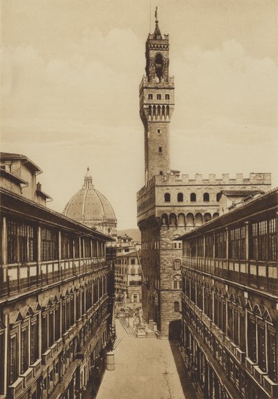 Firenze / Firenze: Az Uffizi portékái, Vasari tervei alapján (f/w fotó) alkotó: Italian Photographer