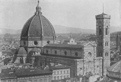 Firenze, a katedrális panorámakilátása a San Lorenzo kupolából (f / w fotó) alkotó: Italian Photographer