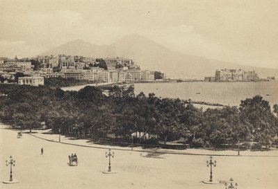 Nápoly: Panoráma Mergellina felől (f/w fotó) alkotó: Italian Photographer