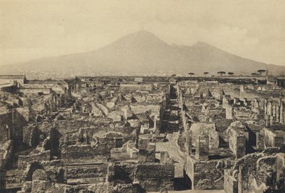 Nápoly: Pompei, Panoráma a Vezúvmal (f/w fotó) alkotó: Italian Photographer