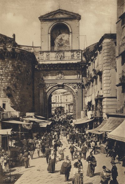 Nápoly: Porta Capuana (f/w fotó) alkotó: Italian Photographer