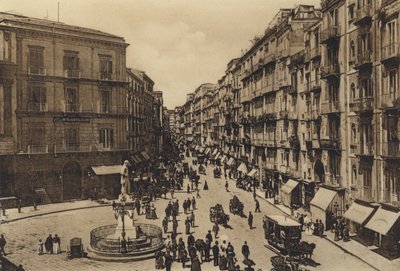 Nápoly: Roma Violence For Toledo (b/h fotó) alkotó: Italian Photographer