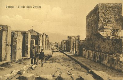 Pompeii, Olaszország, Strada Della Fortuna alkotó: Italian Photographer