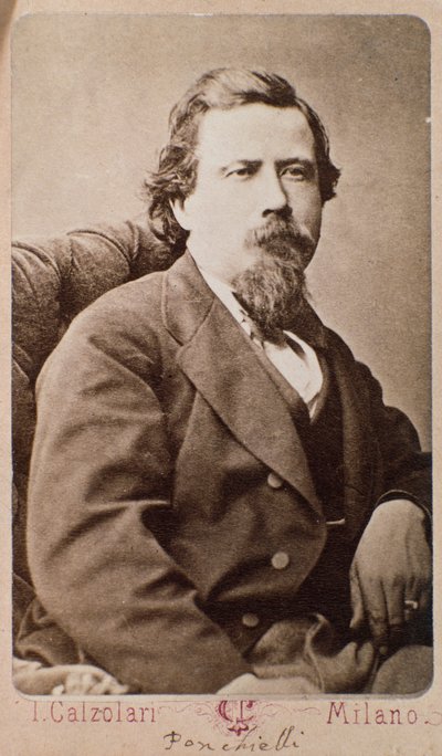 Amilcare Ponchielli (1834-1885) olasz zeneszerző portréja alkotó: Italian Photographer