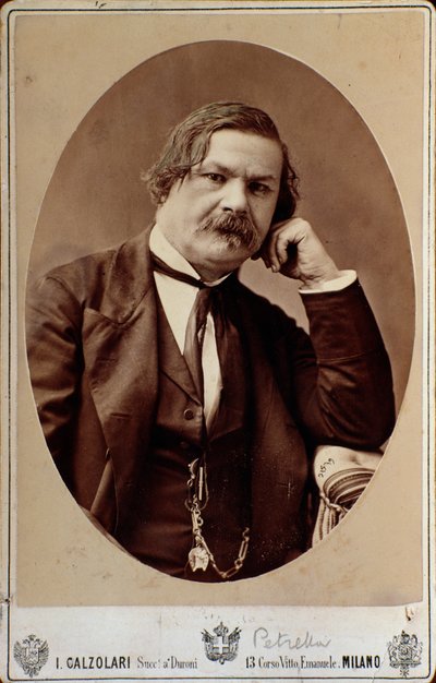 Enrico (Errico) Petrella (1813-1877) olasz operaszerző portréja alkotó: Italian Photographer