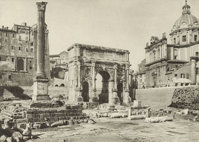 Forum Romanum, Septimius Severus boltíve a Pókasz oszlopával alkotó: Italian Photographer