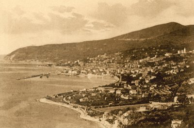 San Remo, Panorama da Poggio (b/w photo) alkotó: Italian Photographer