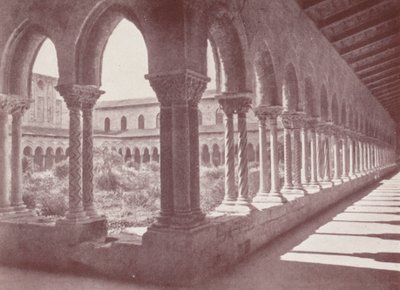 Szicília: A kerengő, Monreale (fekete-fehér fotó) alkotó: Italian Photographer