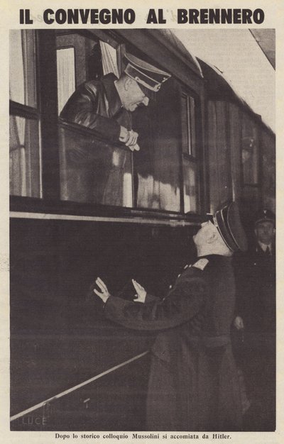 A Brenner-konferencia (fekete-fehér fotó) alkotó: Italian Photographer