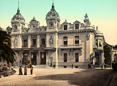 Monte Carlo kaszinójának homlokzata, a Monacói Hercegségben, Franciaországban alkotó: Italian Photographer