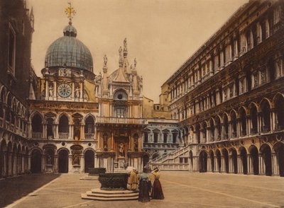 Velence / Velence: A Dózse-palota udvara (színes fénykép) alkotó: Italian Photographer