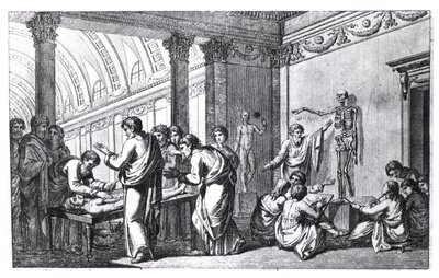 Anatómiai iskola az ókorban, Pietro Berrettini da Cortona (1596-1669) Tabulae Anatomicae című művéből, Rómában, 1778 alkotó: Italian School